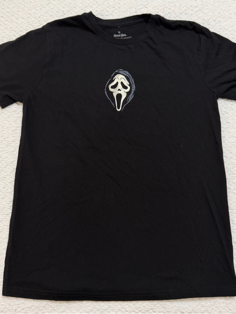 Scream Ghost Face Call Me Black T-Shirt Size Medium
